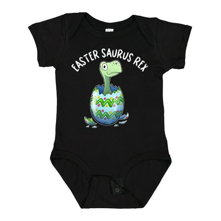 

Inktastic Easter Saurus Rex Dinosaur Hatching Easter Egg Gift Baby Boy or Baby Girl Bodysuit