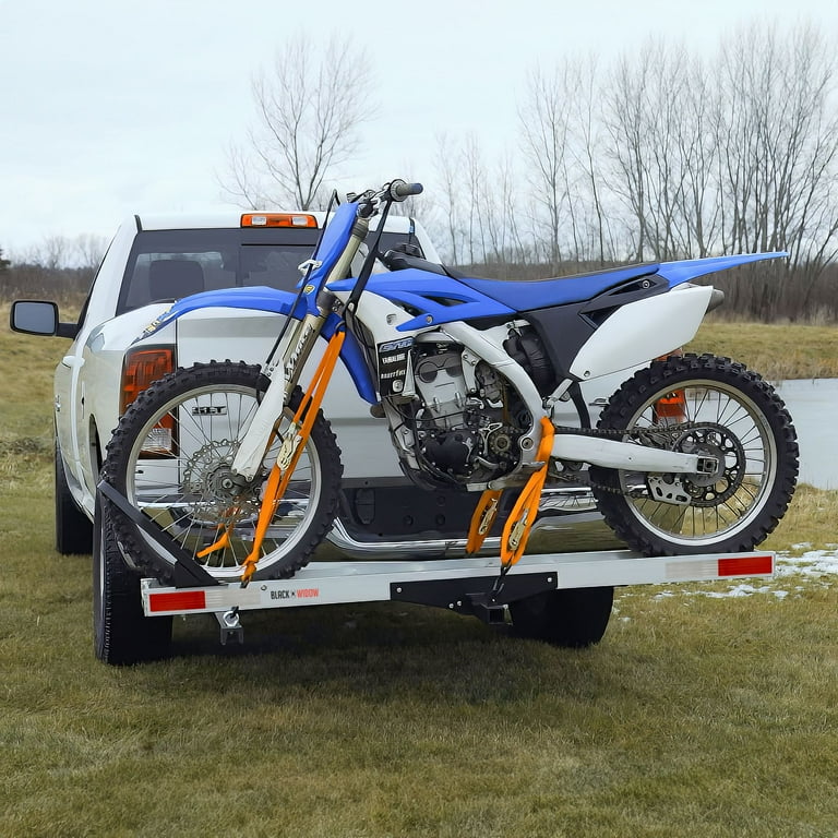 Black Widow Motorcycle Hitch Carrier Harley Foldable Aluminum