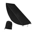 thumbnail image 2 of Cubierta de chaise de patio, cubierta de polvo reclinable protectora protectora de protección con cordón, para la piscina de jardín de césped de playa, 2 of 8