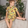 thumbnail image 4 of Balery Pineapples Sharks In Hawaiian Conjunto de Pijama Infantil de Manga Corta con Estampado – Ropa de Dormir de Algodón Suave-X-Large, 4 of 6