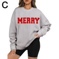 thumbnail image 1 of LUVCLS Sudadera navideña de manga larga de gran tamaño para mujer, 1 of 7