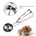 thumbnail image 4 of Scoop, Food Scoop, Ice Cream Scoop, Portion Control - Grey Handle, Stainless Steel, Met Lux - Restaurantware, 4 of 5
