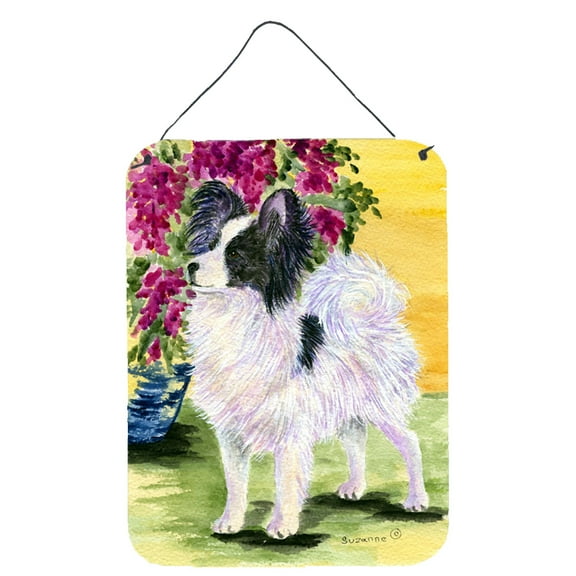 Caroline's Treasures SS8477DS1216 Papillon Wall or Door Hanging Prints, 12x16, multicolor
