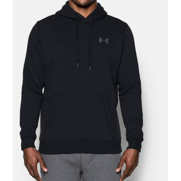 under armour men's black rival fleece hoodie