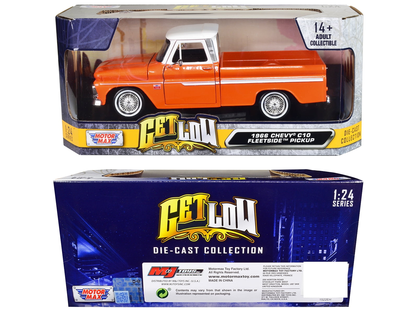 1966 Chevrolet C10 Fleetside Truck Lowrider Orange Metallic