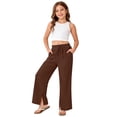 thumbnail image 5 of QHFBli Girls Linen Pants Wide Leg Loose Cotton Swimsuit Coverups Summer Pants Beach Vacation Outfits, 5 of 8
