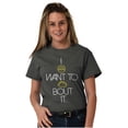 thumbnail image 4 of I Donut Want to Taco Bout it Food Pun Plus Size Crewneck Graphic Tee Shirt Brisco Brands 2X, 4 of 5