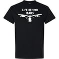 thumbnail image 3 of Inktastic Life Behind Bars Mountain Bike T-Shirt, 3 of 5