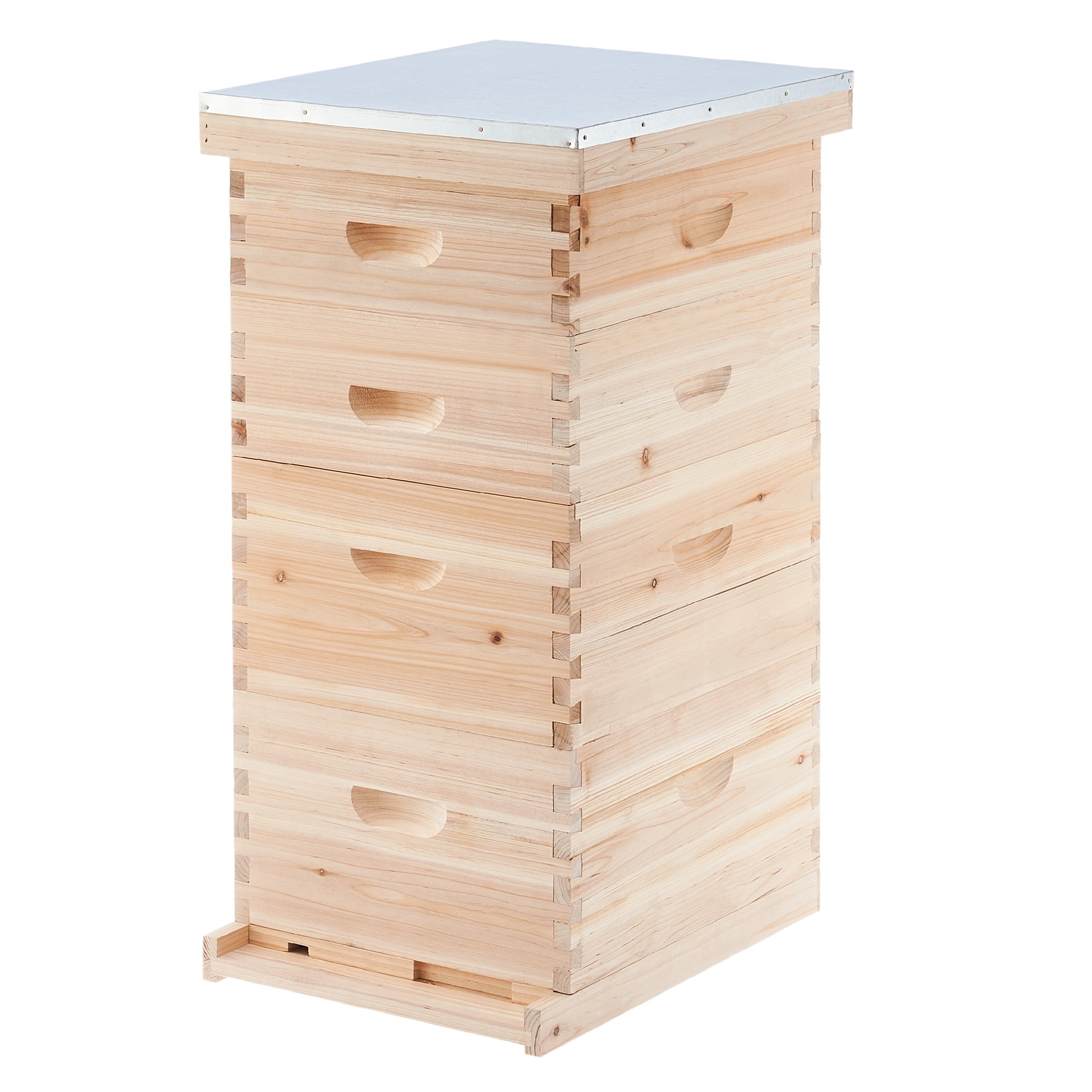 Details about   Beekeper Honey Bee Hive House Brood Box Set Wooden Box for Auto Honey Frames 