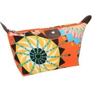 Riah Fashion Geometric Print Cosmetic Bag