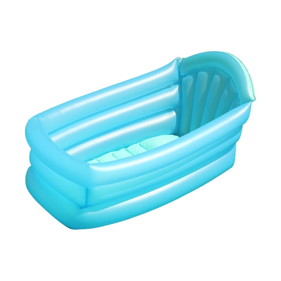 Portable Leakproof Inflatable Insulated Kiddie Swimming Pool with Backrest for Toddler Kids in Garden Backyard Outdoor Summer Water Play Easy Setup Compact Safe