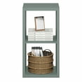 thumbnail image 4 of Furinno CUBICLE 2-Cube Thick Frame Reversible Open Back Bookcase Sage Green, 4 of 7
