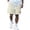 White, variant on uikmnh Shorts Men Men's Shorts Men's Thin Bag Loose Breathable Fifth Straight Leg Casual Pants To Wear Size:M