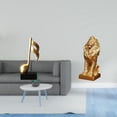 thumbnail image 2 of Escultura de , figura de escritorio, estatua de león, resina, adorno minimalista, pieza decorativa ideal para la oficina, estantería, s, 2 of 8
