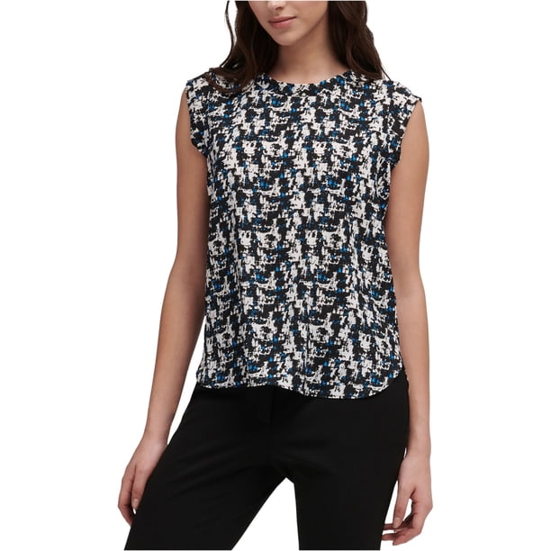 Dkny Camiseta Manga Corta Abullonada Blusa Dkny Jeans Manga Al