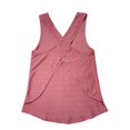 thumbnail image 6 of NMMUED Womens Workout Tops Open Back Tank Tops Criss Cross Layered Back Yoga Shirts Flowy Sleeveless Athletic Gym Clothes Loose Fit Fitness Exercise Activewear Watermelon Red XL, 6 of 6