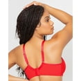 thumbnail image 5 of Women's Curvy Couture 1311 Sheer Mesh Unlined Underwire Bra (Diva Red 40H), 5 of 5