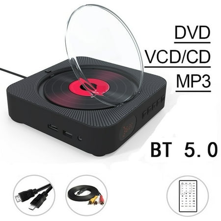 DVD Player VCD Player CD Music Player Bluetooth 5.0 Built-in Speaker ,Easy to Operate
