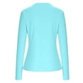thumbnail image 4 of Long Sleeve Uv Protection Shirts Women UPF 50+ Sun Protection Shirts Workout Hiking Tops Workout Rash Guard for Active Wear, 4 of 4