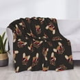thumbnail image 3 of Vsdgher Bulldog with Sunglasses Pattern Fleece Throw Blanket, Horizontal Fleece Bedding Home Decor for Couch & Bed All Season Use -80"x60", 3 of 4
