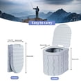 thumbnail image 4 of Kit de Baño Portátil con Carpa de Privacidad Plegable para Camping, 4 of 9
