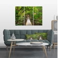thumbnail image 1 of Bridge to Jungle Thailand - Landscape Photo Canvas Art Print, 1 of 3