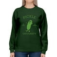 thumbnail image 3 of Pickle University Sweatshirt Men's -SmartPrintsInk Designs, 3 of 4