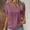 Pink, variant on Pincandy Fashion Women's Summer-Neck Short Sleeve Lace Solid Casual T-shirt Blouse Dressy Casual Henley V-Neck Summer Tops Pleated T-Shirts Loose Fit Tunic Blouses,Blue,S