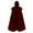Red, variant on Lightweight Mens Trench Coat Hooded Long Cape For Men Elegant Historical Black XXL