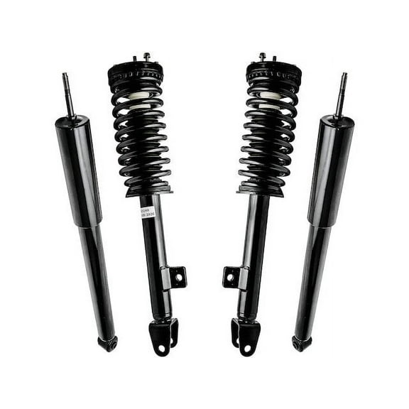 Front and Rear Strut Coil Spring and Shock Absorber Assembly Kit - 4 Piece - Compatible with 2006 - 2010 Dodge Charger without Sport Suspension (Excludes Police Package) 2007 2008 2009