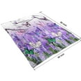 thumbnail image 4 of Urple Butterfly Flower Pattern Blanket,Comfortable Soft Flannel Throw Blanket,All Season,Warm Lightweight Blankets for Sofa Bed Couch Living Room Chair,60"x80", 4 of 4