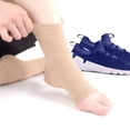thumbnail image 3 of 3 Pairs Ankle Brace Compression Sleeves - 8-15 mmhg Open Toe Compression Socks with Arch Support for Women & Men , Relief for Swelling, Plantar Fasciitis, and Sprains – Step into Comfort and Stability, 3 of 7