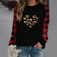 thumbnail image 1 of Qiopertar Blouse Décontractée Sexy Mode Imprimée à Manches Longues Col Rond Froncée en Solde Livraison Gratuite à Moins de 5$ jusqu'à 90 % de Réduction, 1 of 5