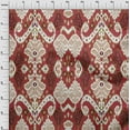 thumbnail image 4 of oneOone Cotton Cambric Red Fabric Asian Ikat Craft Projects Decor Fabric Printed By The Yard 42 Inch Wide, 4 of 4