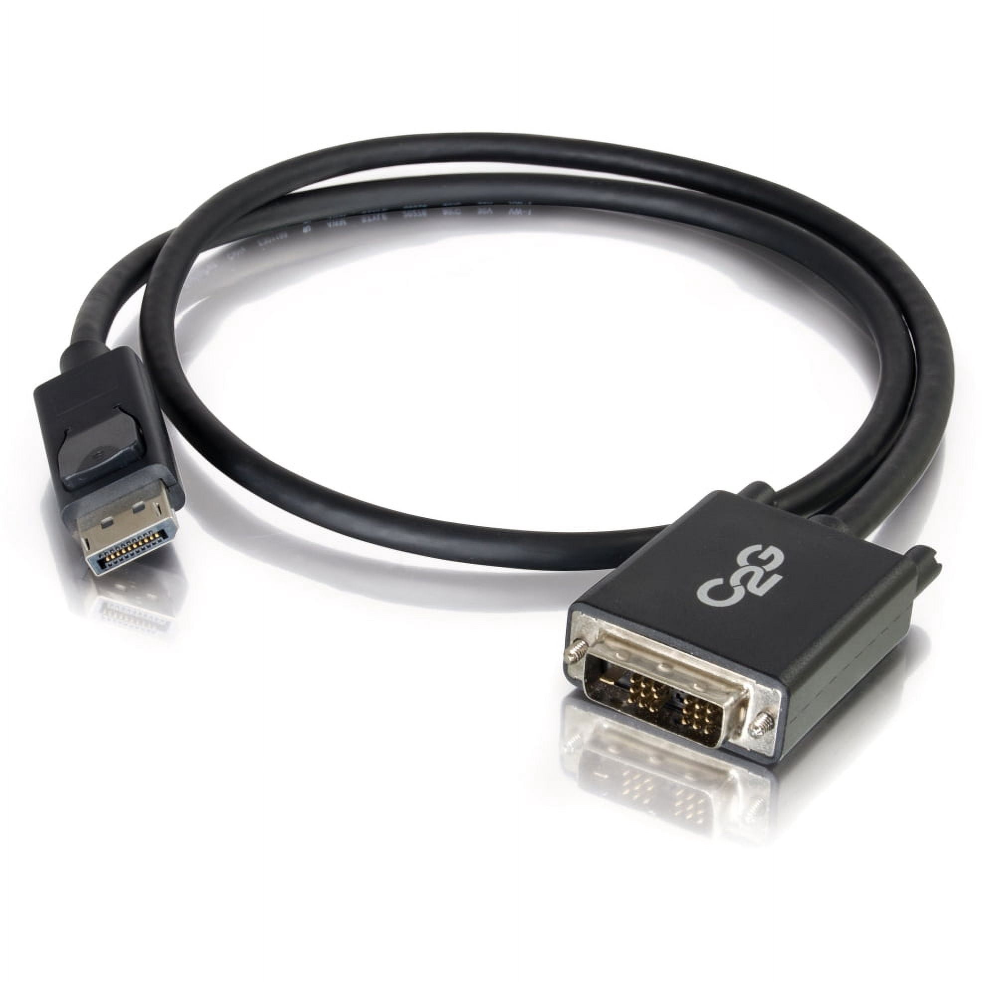 C2G 3ft DisplayPort to DVI Adapter Cable -DVI-D Single Link - Black - DisplayPort cable - 3 ft