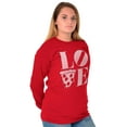 thumbnail image 4 of Pizza Lovers Italian Foodie Love Women's Long Sleeve T Shirt Brisco Brands M, 4 of 6