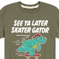 thumbnail image 3 of Instant Message - Skateboarding - See Ya Later Skater - Toddler & Youth Short Sleeve T-Shirt, 3 of 6