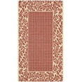 thumbnail image 2 of Safavieh Courtyard Regent Oriental Indoor/Outdoor Area Rug, Red/Natural, 2' x 3'7", 2 of 13