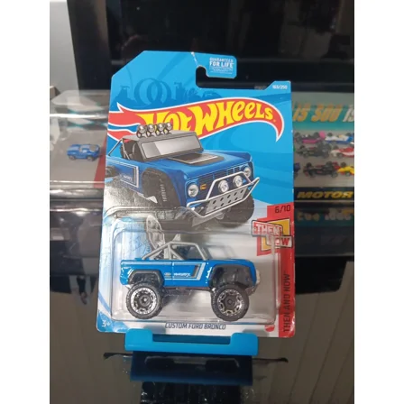 Hot Wheels Then And Now Custom Ford Bronco 1:64 Diecast 2007 Malaysia Blue...