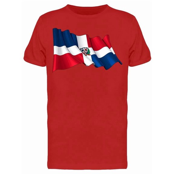 Wavy Dominican Flag Tee Men's -Image by Shutterstock