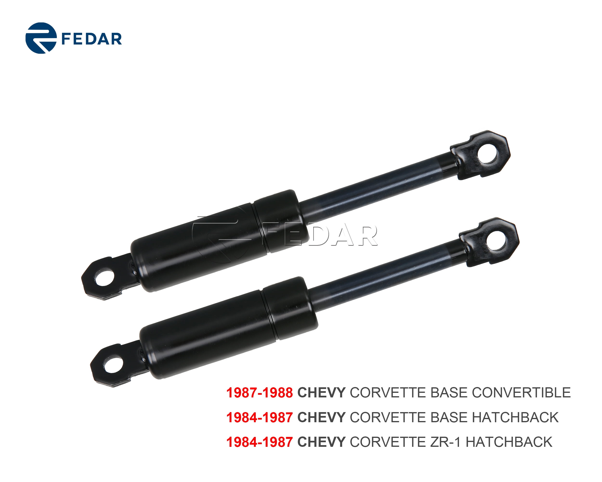 Fedar Front Hood Gas Charged Lift Support For 19841988 Chevy Corvette