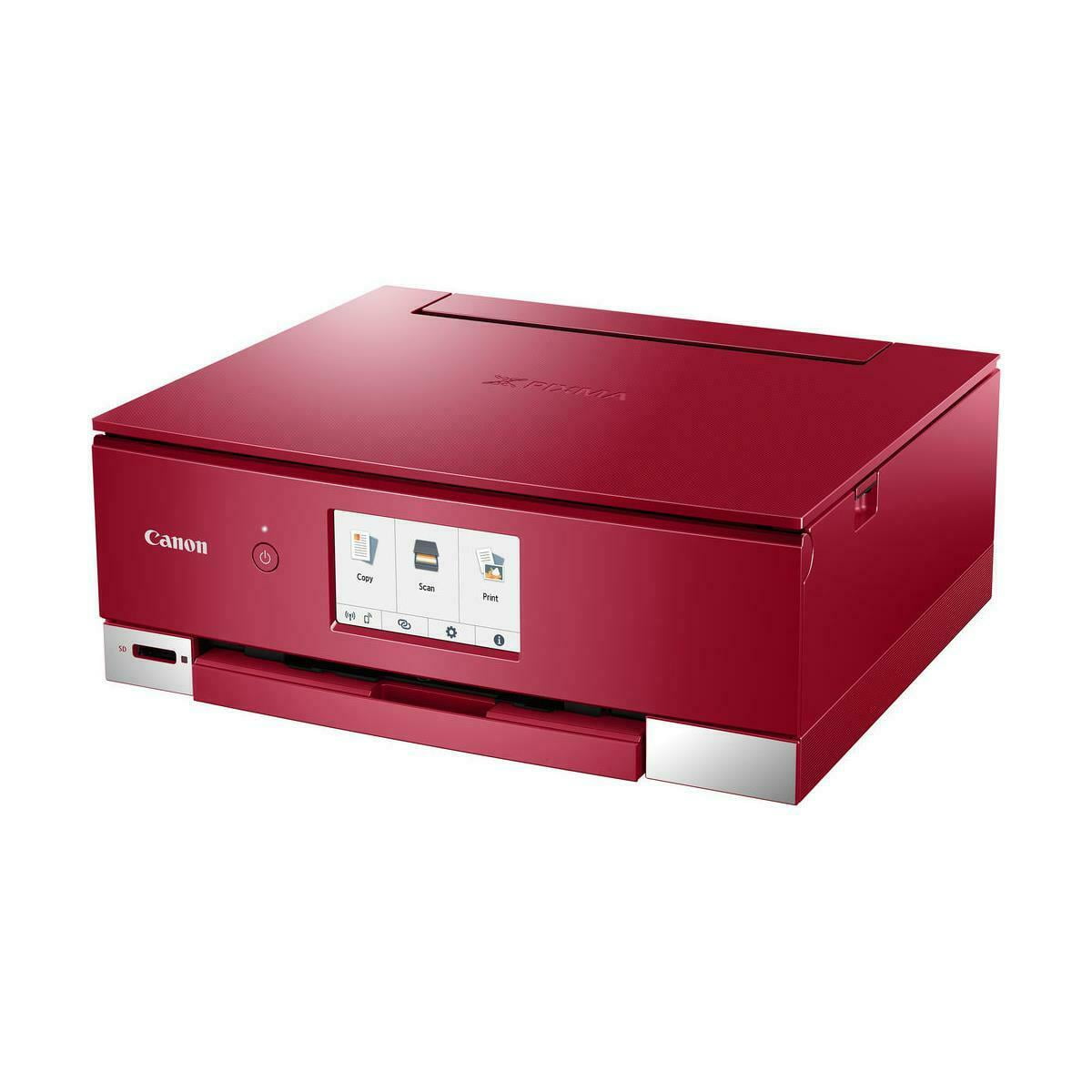 Canon PIXMA TS8320 Wireless Office AllInOne Inkjet Printer, Red
