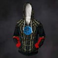 thumbnail image 5 of Spider Hero Zip Hoodie, Graphic Web Printed Long Sleeve Pocket Outerwear Apparel for Men Women Cosplay Party, 5 of 8