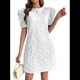 thumbnail image 1 of Vestido Corto Bohemio de Verano con Mangas Abullonadas y Estampado Floral para Mujer, Cintura Alta L, 1 of 7