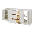 thumbnail image 2 of ARIEL Milan 72 Inch Double Sink Base Cabinet in Warm White, 2 of 7