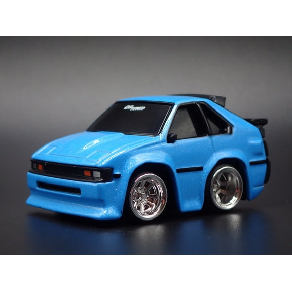 Open Box 1982-1986 TOYOTA CELICA SUPRA CAR TUNED BLUE JDM 1/64 SCALE DIECAST MODEL CAR