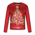 thumbnail image 4 of Men's Graphic T Shirts Snowman/Santa Claus 3D Print Casual Ugly Christmas Sweater Sweatshirts Crewneck Pullovers, 4 of 4
