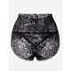 thumbnail image 1 of VISgogo Bragas de encaje para mujer, bragas de cintura alta estiradas sexy, ropa interior de color sólido, calzoncillos acogedores, lencería recortada VISgogo moda, 1 of 2