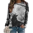 thumbnail image 1 of Tops casuales de cuello redondo de manga larga con estampado de Halloween para mujer Fridja czfsfas2737, 1 of 5