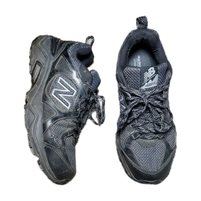 New Balance 481V3 Trail Running Shoes Mens Size 7.5D Blk Gray Pre-Owned MT481LB3